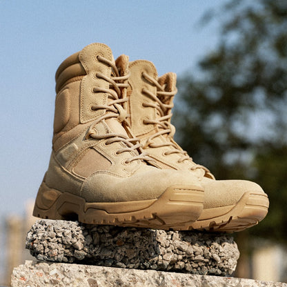 NORTIV 8 Wide Version Men's Tactical Work Boots Durable & Comfortable Hiking Motorcycle Combat Boots Response