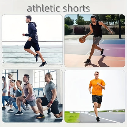 5 Men'S Quick Dry Mesh Shorts, Casual Micro Stretch Elastic Waistband Drawstring Shorts