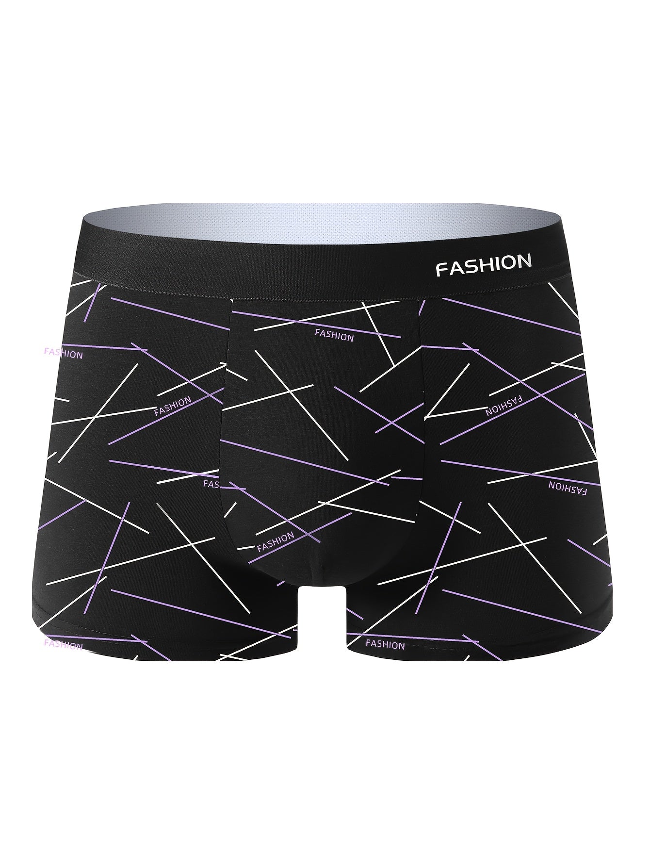 8 Pack Of Men's Underwear Trendy Personality Men's Pants Boxer Briefs Soft And Comfortable Casual Sports Briefs