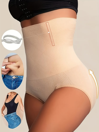 2pcsHigh-Waist Tummy Control Shapewear Panties for Women - Waist Trainer, Butt Lifter & Body Shaper Underwear