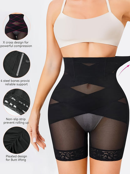 Tummy Control Body Shaper High Waisted Butt Lifting Panties Sport Shapewear Short