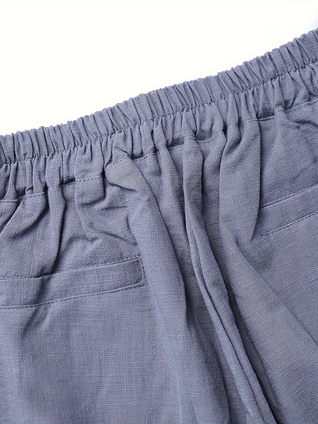 Women's Linen Pants - Summer High Waist Straight Leg Pants with Drawstring | Casual Beach Palazzo Pants | Boho Vacation Trousers for Travel