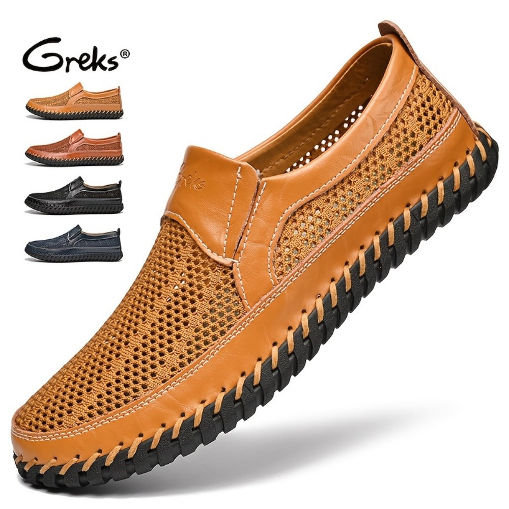 Men's Loafers & Flats - Breathable Mesh Slip-On for Outdoor & Travel 949029