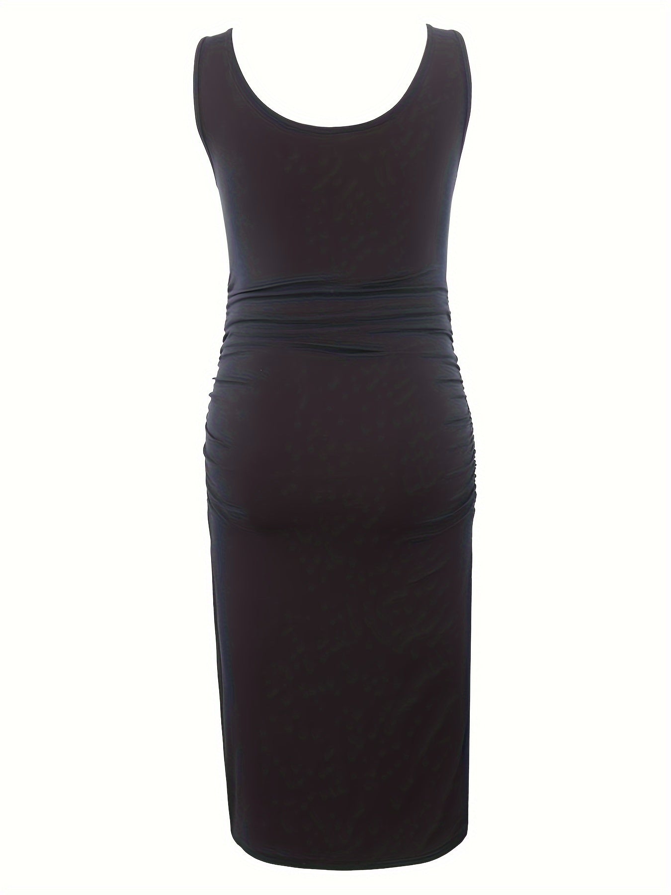 Women Summer Sleeveless Maternity Dress Pregnancy Tank Scoop Neck Mama Clothes Casual Bodycon Clothing