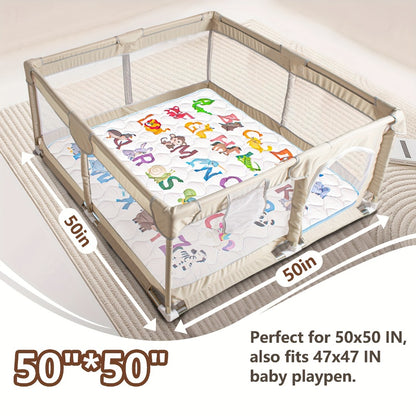 Baby Play Mat - Washable Soft 50x50 Playpen