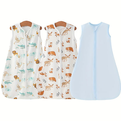 Baby Swaddle Sleep Sack Set - Two-Way Zipper Multipack