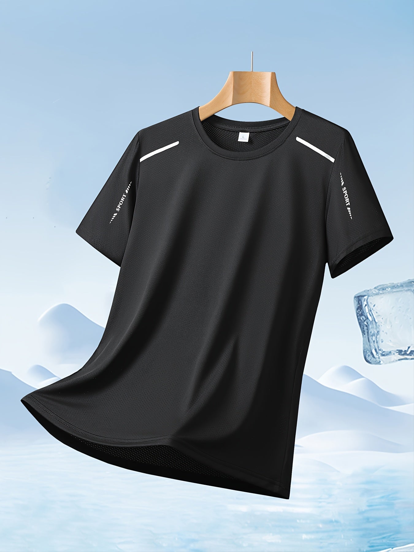 Men'S Quick-Dry Sports T-Shirt 4-Pack - Breathable Moisture-Wicking Round Neck Short Sleeve Top, High Elasticity Cool And Comfortable Quick-Drying Fitness T-Shirt, Summer Casual Sports Breathable Outdoor Top