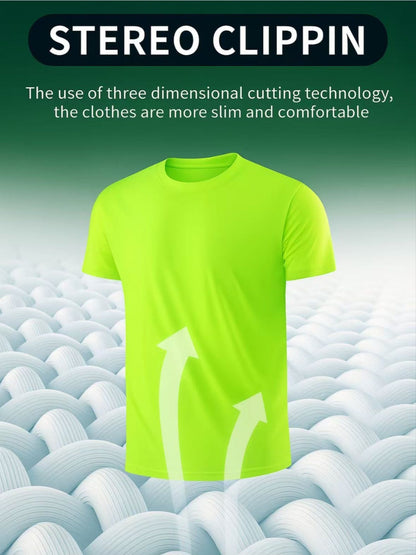 5-Pack Men’s Quick-Dry Sports T-Shirts, Breathable Sweat-Wicking Athletic Tees for Running, Cycling & Gym