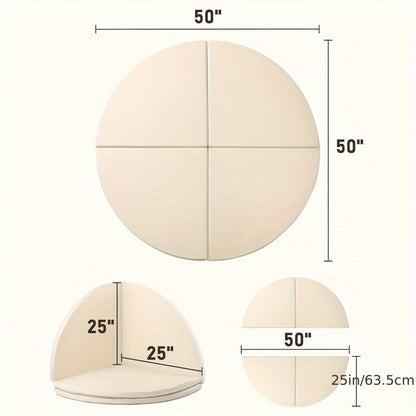 Baby Play Mat - Foldable Soft Four-Part Versatile