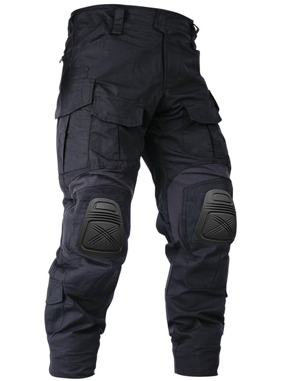 Men'S Tactical Pants with Knee Pads, Outdoor Cargo Work Pants Hunting Pants 10 Pockets (No Belt)