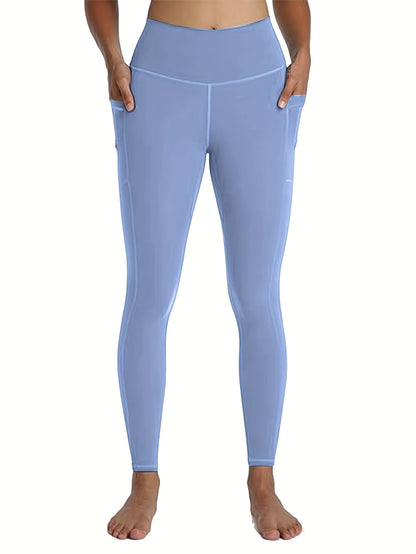 2026 5-Pack Plus Size Sports Leggings For Women, High-Waisted Cropped Yoga Pants With Pockets, Fitness Running Compression Tights, Game Day Fan Gear for Football and All Fans