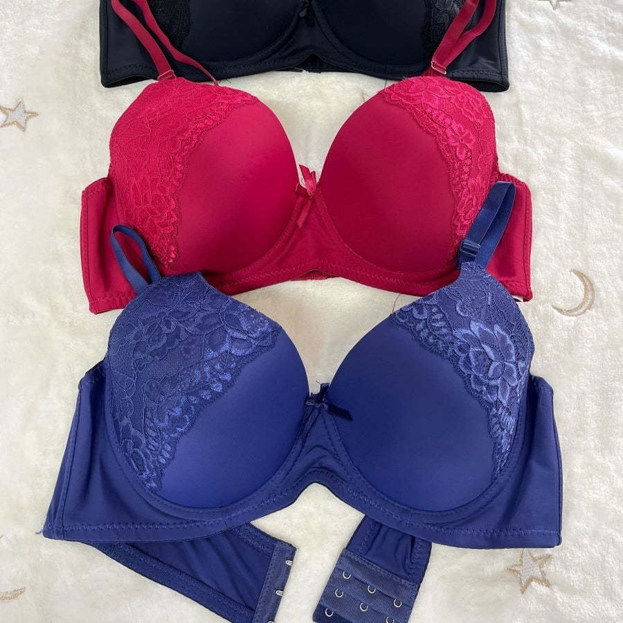 07 6Pack of Color 3Roe Button Bras B Cup and C Cup and D Cup and DD Cup