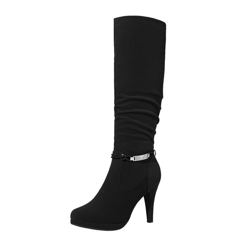 Women's High Heels Over The Knee Boots Thigh High Pointed Toe Stiletto Long Fall Sexy Boots Various Occasions Suitable for party, dance, shopping Casual Fashion Booties