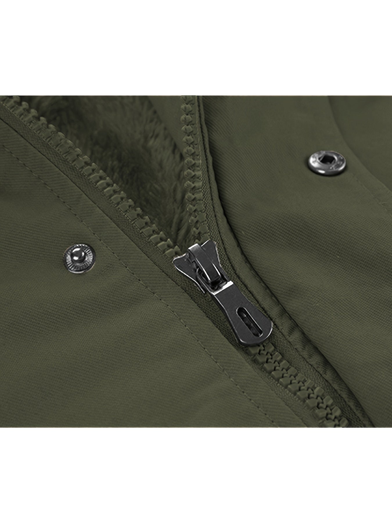 Men'S Jackets Fleece Lined Work Coats Warm Cargo Jackets with Hood