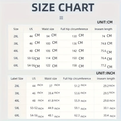 Men'S Plus Size Cargo Trousers - Casual Style for Spring And Autumn, Multi-Pocket Straight Leg Pants for All Seasons with Drawstring, Versatile Fashion, Wide Leg Design, Comfortable Casual Wear | Stylish Cargo Trousers | Comfortable Fit Pants