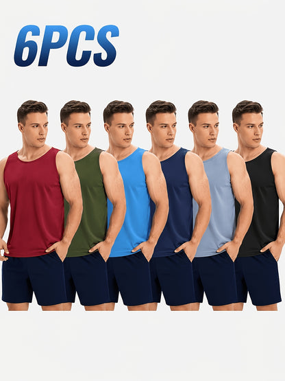 Men's Mixed colors Polyester Tank Top - product view 1