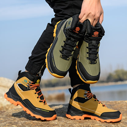 Men's Work Shoes & Puncture Proof Breathable Work Boots, Comfy Non Slip Lace Up Durable Labor Protection Shoes for Men's Outdoor Activities Safety Shoes