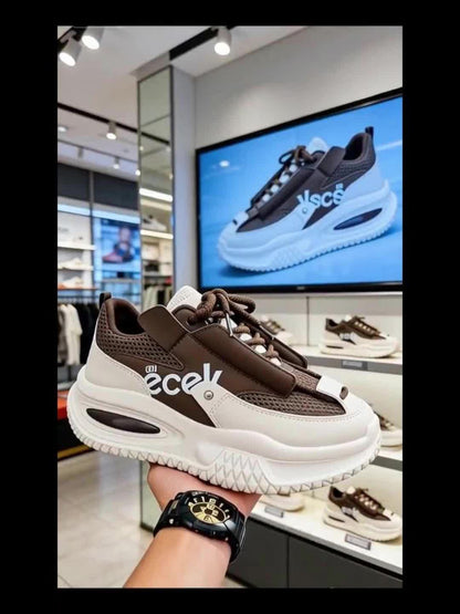 Sneakers, Men's Casual Sports Shoes- Durable PU Sole, Round Toe Low-top Design, Breathable Running Shoes, Suitable for Hiking, Outdoor Activities and Daily Wear