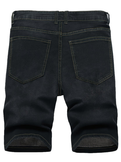3-pack Men'S Jeans - Trendy Ripped Denim Shorts - Stylish, Versatile, Slim Fit, Casual Pants - New - Perfect For Outdoor Camping And Sports