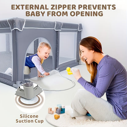Baby Playpen - Breathable Soft Kids Activity