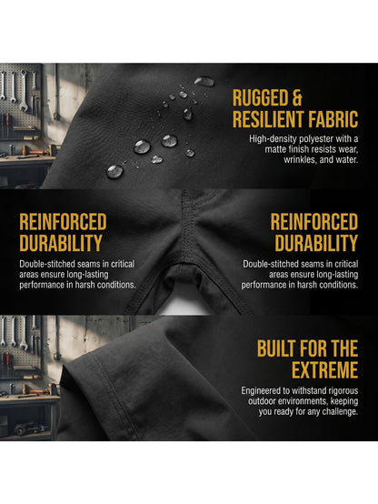 2pcs Men's Tactical Cargo Pants, Multi-Pocket Ripstop Work Trousers, High Quality Outdoor Hiking Pants, Durable Straight Leg Utility Pants for Work, Camping, Daily Wear
