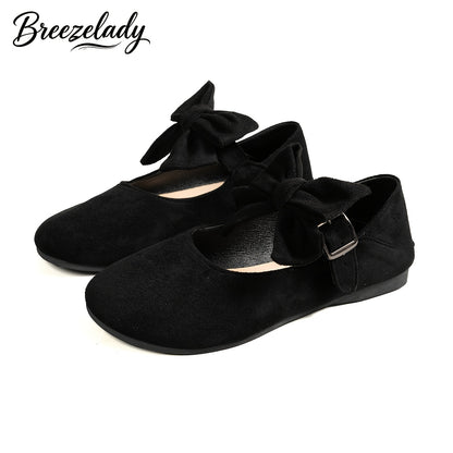 Old Beijing Cloth Shoes Mother'S Shoes New Genuine Metal Buckle Bow Single Shoes Black Work Shoes Soft Sole Comfortable Work Shopping Shoes, Women Shoes