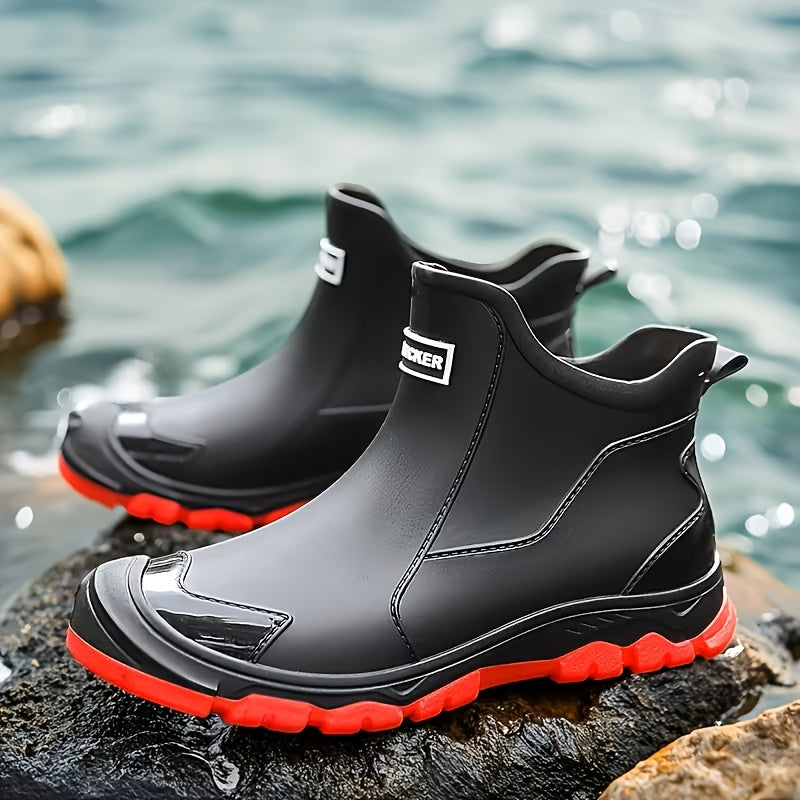 Women's Deck Boots High Quality Fishing Rain Boots, Non Slip Neoprene Boots High Traction Salt Water Ankle Boots for Outdoor Fishing, Boating, Sailing