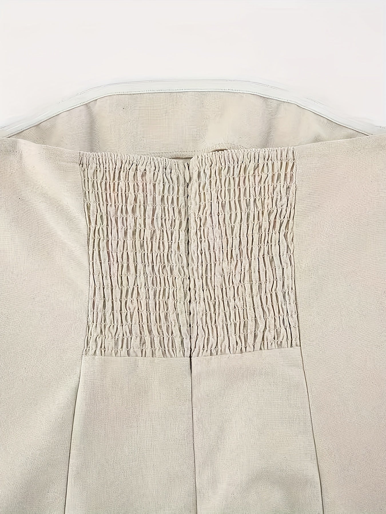 [Linen Beach Dress] Womens Linen Beach Dress Backless Sleeveless Wrap High Waist A Line Casual Summer Vacation Flowy Sundress Three Colors Light Grey Linen Beige Ivory White