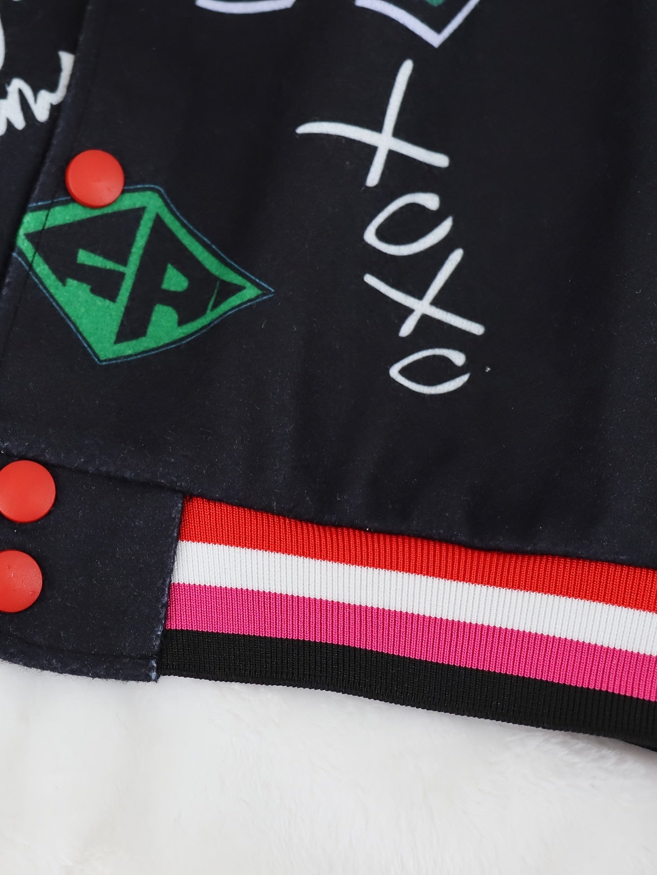 Casual Baseball Bomber Coat for Women Featuring a Color Block Design And Letter Print, Complete with Long Sleeves