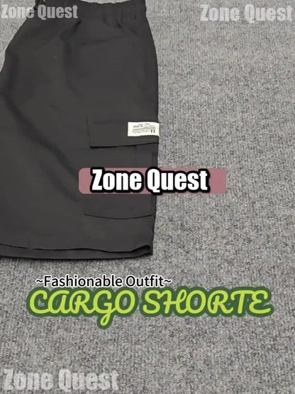 4pcs Set - Men'S Shorts, Casual Loose Shorts, Perfect Choice, Large Pocket Workwear Shorts, Summer Workwear Shorts Men'S Five Quarter Pants Ins Trendy Straight Leg Casual Five Quarter Shorts Couple Basketball Pants