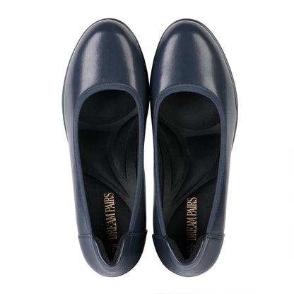 Women's Chunky Closed Toe Low Block Heels Work Pumps Comfortable Round Toe Dress Wedding Shoes Women's Chunky Heel Pumps - Non-Slip TPR Sole Dress Shoes