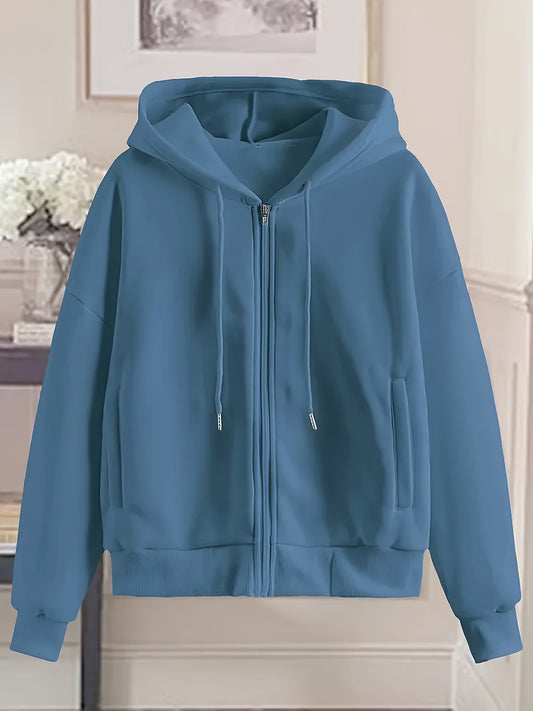 Women'S Winter Coats, Women'S Slim-Fit Hooded Jackets, Classic Design with Zippers And Drawstrings, Suitable for Multiple Occasions Such As Commuting And Shopping | Women'S Autumn And Winter Clothing | Casual And Elegant Women'S Clothing | K-Pop Fas