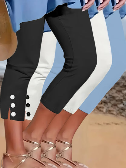 Women's Mixed Color 2 Polyester Leggings - product view 16