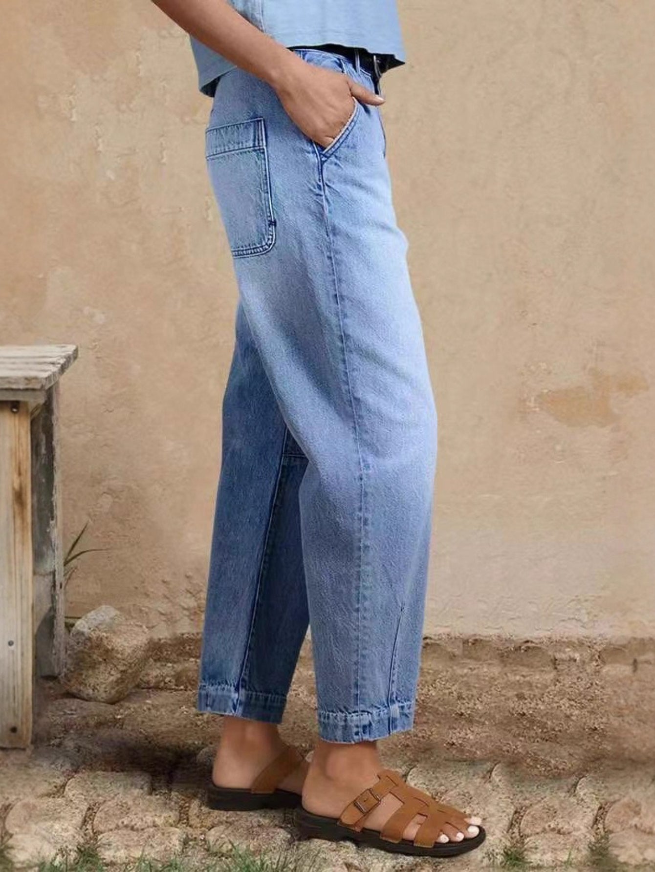 Women's Autumn/ Winter 2025 New Casual Fashion Loose Denim Pants