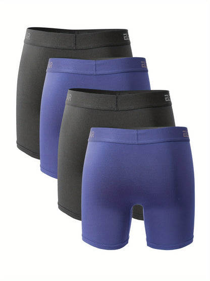 4-Pack Men's Underwear Moisture Wicking Quick-drying Soft and Comfortable Boxer Brief