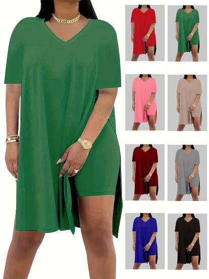Women's Black Polyester V-Neck Shorts - product view 48