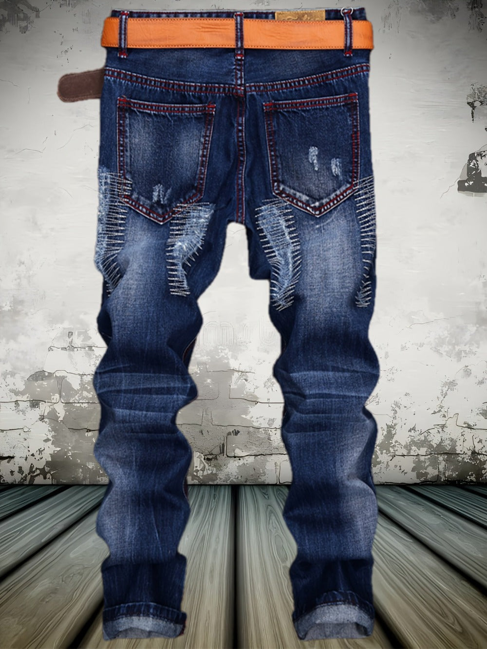 Men's Straight Leg Jeans - Classic Wash Clean Finish Everyday 596517