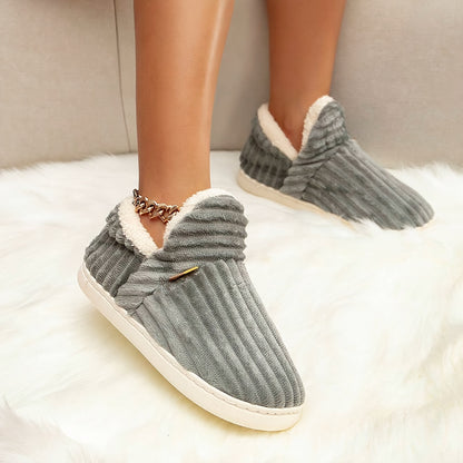 Women's winter non-slip slippers, plush warm and comfortable slippers for indoor and outdoor