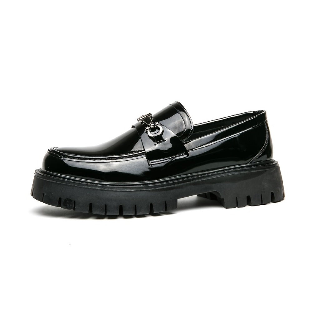 Men's Loafers & Slip-Ons - Platform Sole & Metal Detail 219237