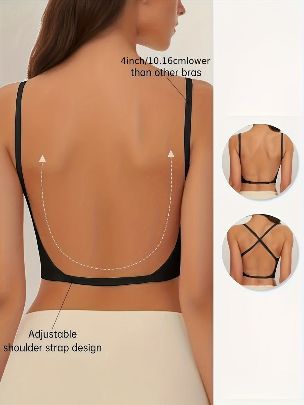 Women's Strapless Wireless Bra - 3-Pack Seamless, Wireless