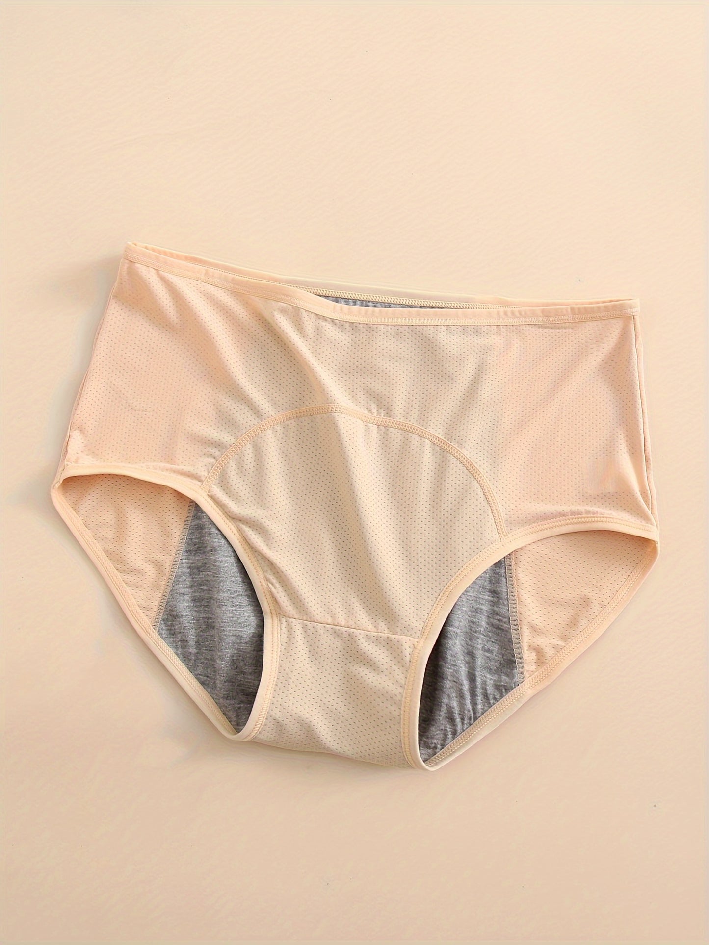 2026 Women's High Waist Period Panties - Leak-Proof Triple Layer Design, Breathable Mesh and Secure Wet Zone, Tummy Control Elegant Panties Fit XS-XXL (6 Colors), Solid Color Underwear | Leak-Proof Construction, High Waist Panties 6 Pack Game Day Fan Gear