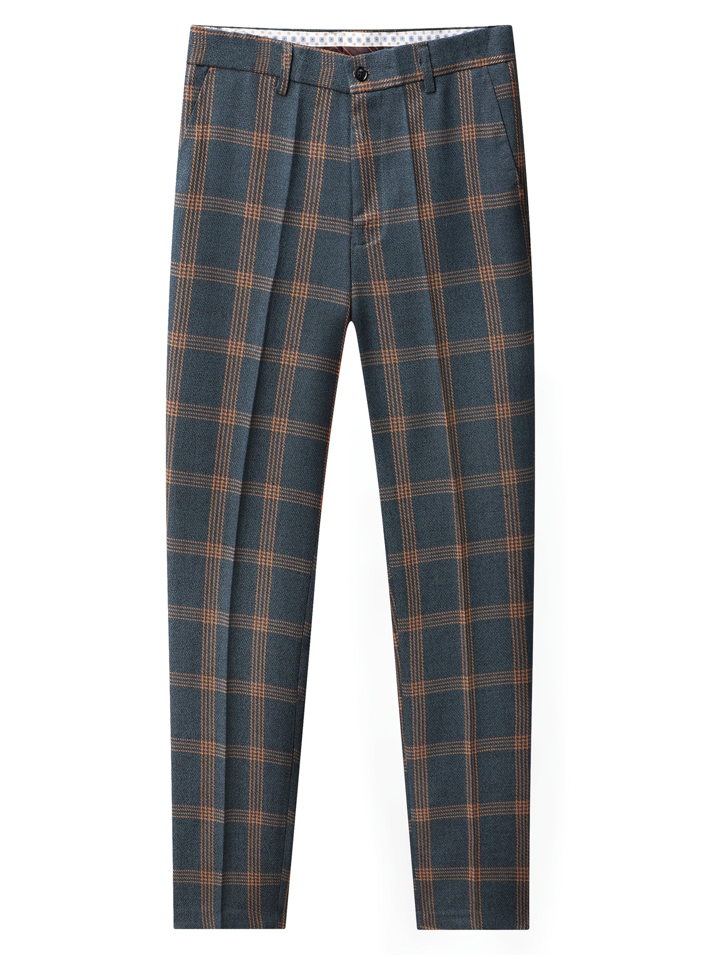 The Latest Men's Plaid Suit Two-piece Four-season Men's Size Slim-fit Two-piece Wedding Banquet Dress Business Casual