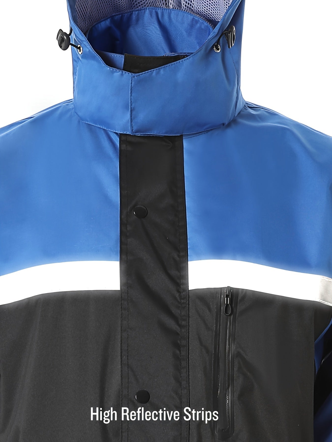 Men's Rain Suit High Visibility Reflective Work Rain Jacket Pants For All Sport Farm Fishing Motorcycle