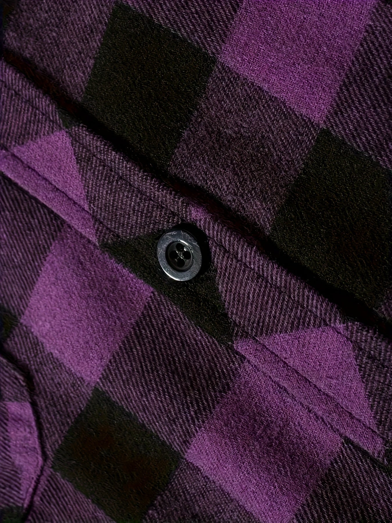 3pcs Set Men'S Hooded Plaid Long-Sleeve Shirt with Buttons, Suitable for Casual Home Wear in Spring And Autumn