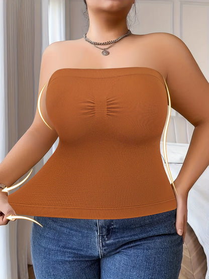 Plus-Size Tummy Control Bodysuit for Women - Comfortable, Breathable Shapewear