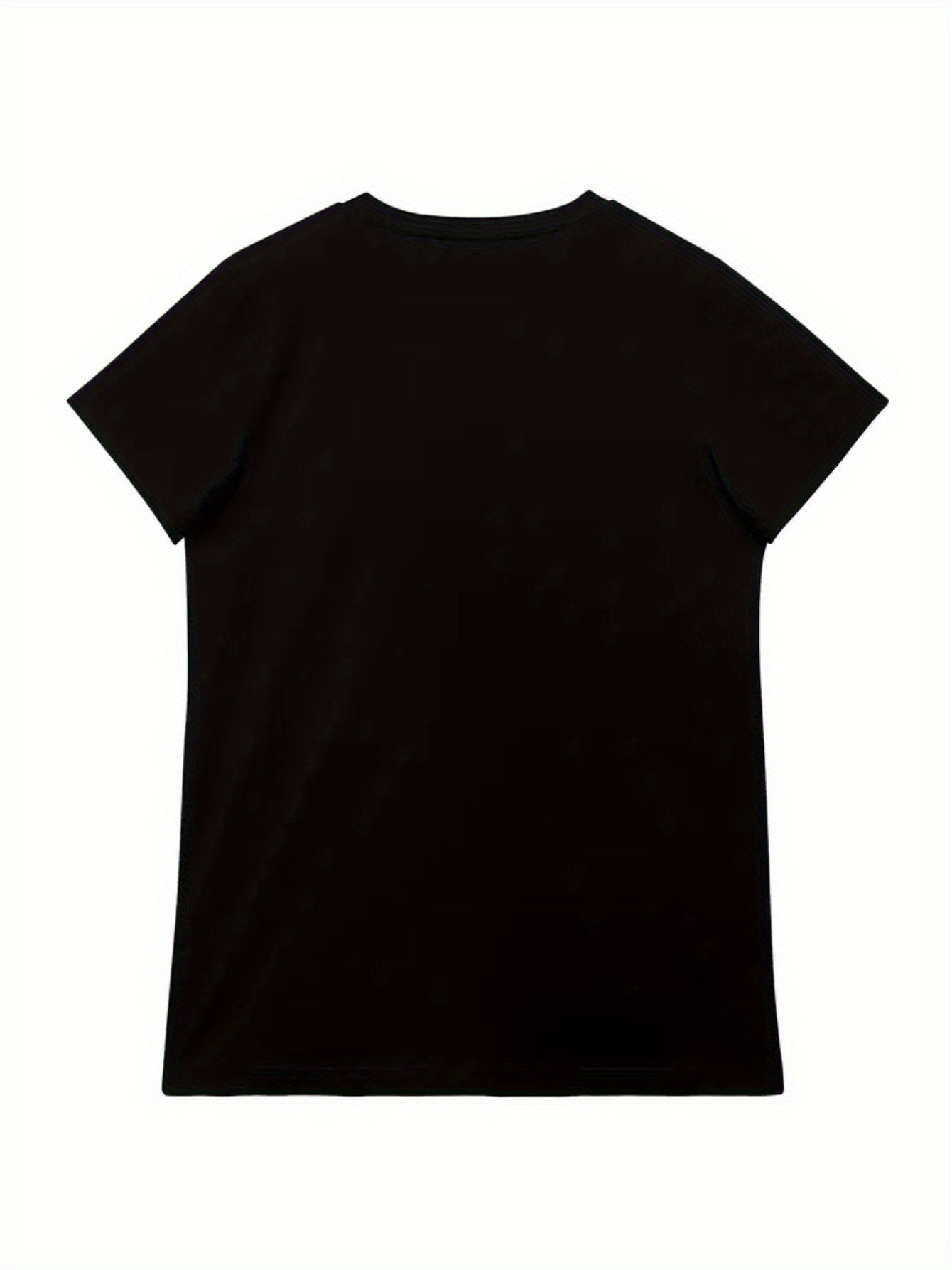 For Spring And Summer, Casual Short Sleeve Pattern Print V-Neck T-Shirt, Women'S Clothing