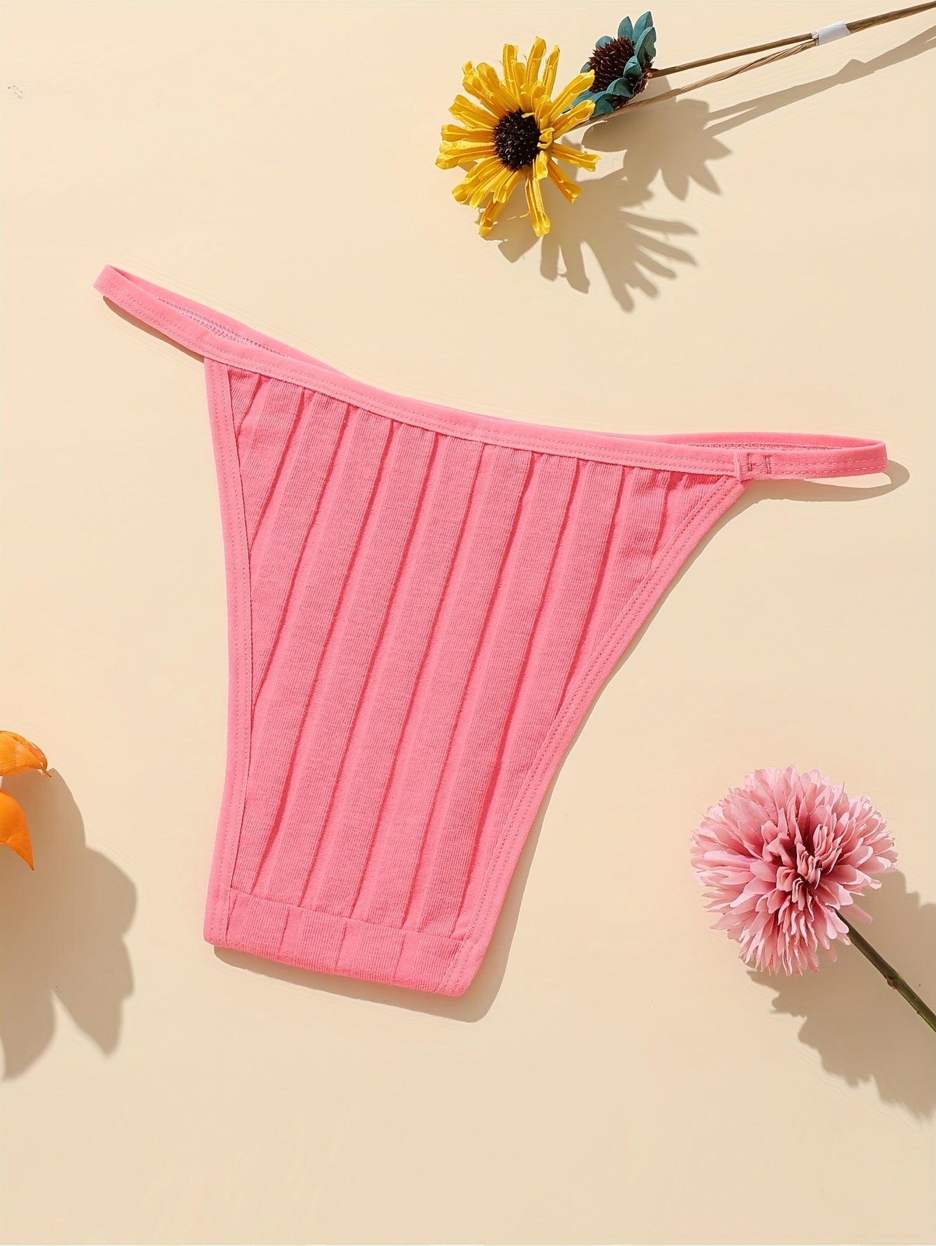 8pcs/Pack Women Briefs Simple Soild Color Elastic Thread Soft Comfortable Ladies Panty