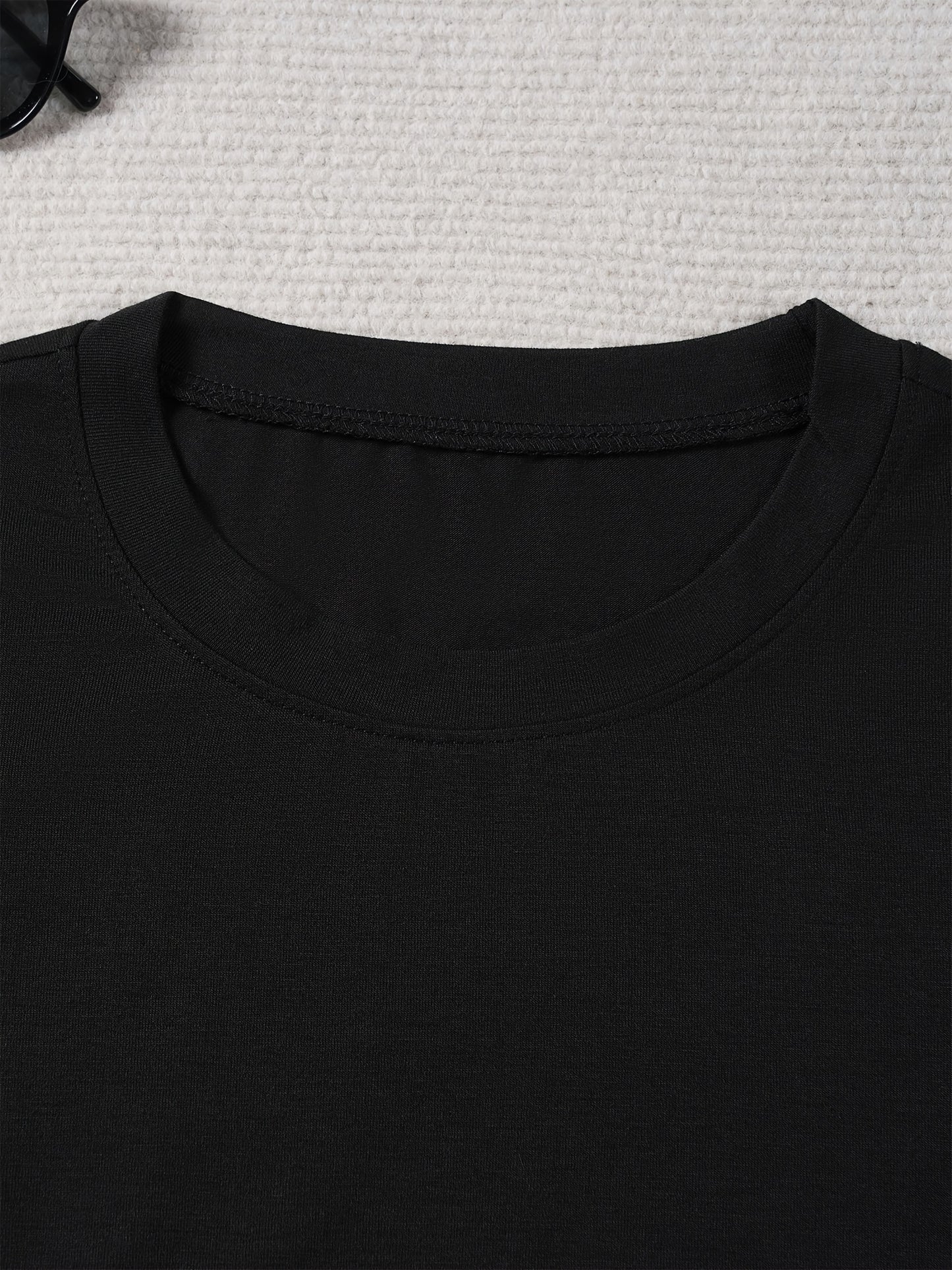 Elegant Light Luxury High-end Temperament Style Wear! Women's Printed T-Shirt-Pearl Diamond Jewelry Women's Design | Light Luxury Gorgeous Daily | Soft and Breathable Upper Body Fabric, Spring and Summer Casual Round Neck Short-sleeved Top