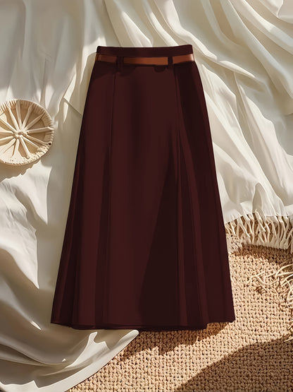 Women's Ivory White Polyester Slim-Fit Skirt - product view 20