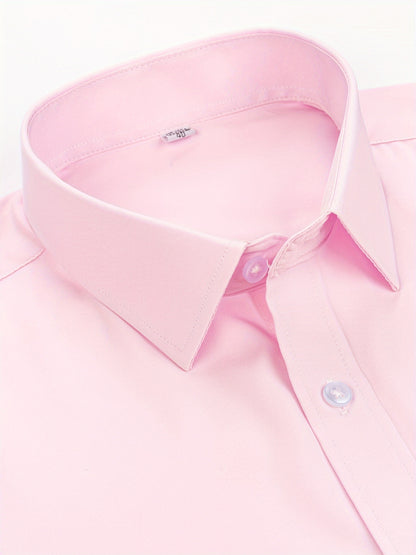 3pcs Men'S Stretch Long Sleeve Business Casual Dress Shirts
